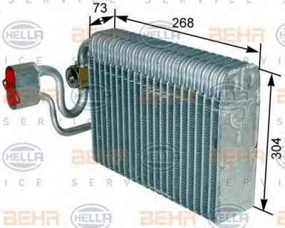 HELLA 8fv351309011 -  Испаритель, кондиционер