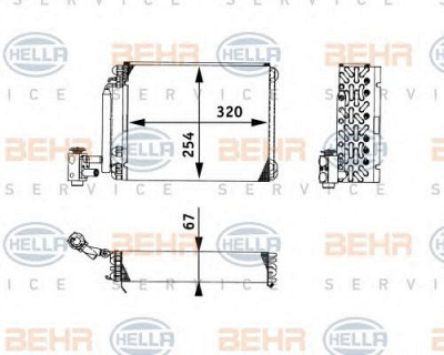 HELLA 8fv351330191 -  Испаритель, кондиционер