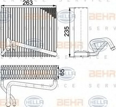 HELLA 8fv351330521 -  Испаритель, кондиционер