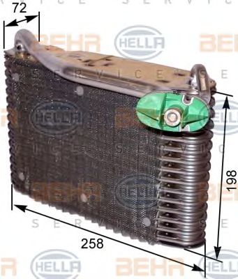 HELLA 8fv351330561 -  Испаритель, кондиционер