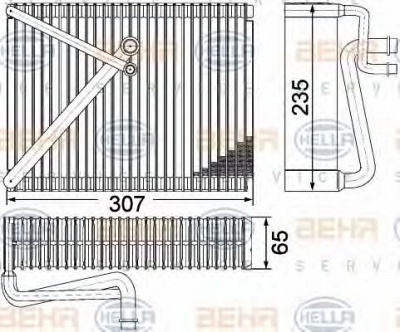 HELLA 8fv351330651 -  Испаритель, кондиционер