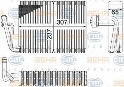 HELLA 8fv351331161 -  Испаритель, кондиционер