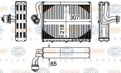 HELLA 8fv351331181 -  Испаритель, кондиционер
