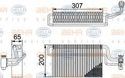HELLA 8fv351336111 -  Испаритель, кондиционер
