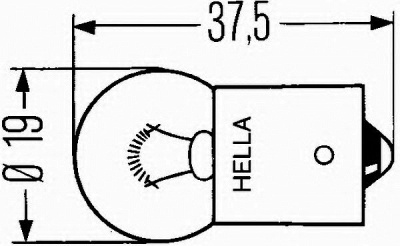 HELLA 8ga002071121 -  Лампа накаливания, фонарь указателя поворота