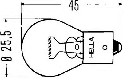HELLA 8ga002073241 -  Лампа накаливания, фонарь указателя поворота