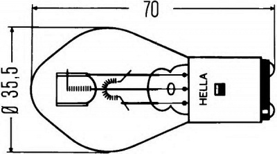 HELLA 8gd002084131 -  Лампа накаливания, основная фара| Лампа накаливания, основная фара