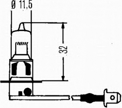 HELLA 8gh002090131 -  Лампа галоген H3 12В 55Вт
