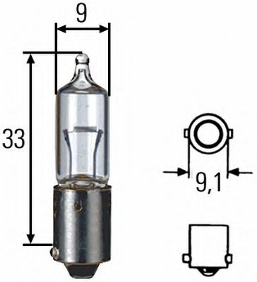 HELLA 8gh002473191 -  Лампа накаливания, стояночные огни / габаритные фонари| Лампа накаливания