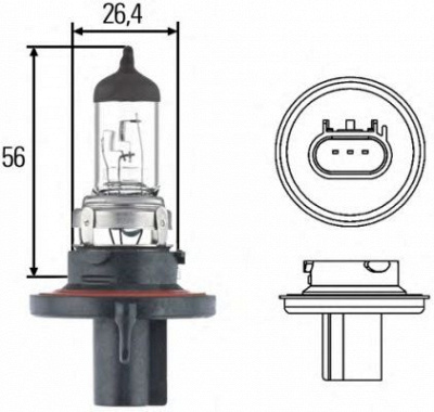 HELLA 8gj008837121 -  Лампа накаливания, основная фара