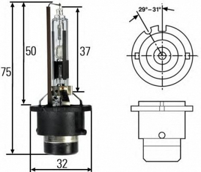 HELLA 8gs007001241 -  Лампа накаливания, основная фара| Лампа накаливания, основная фара