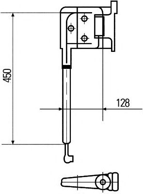 HELLA 8hg503009022 -  Кронштейн, наружное зеркало