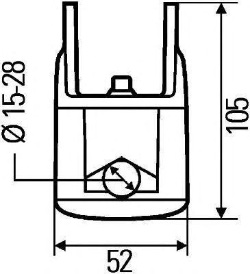 HELLA 8hg990263111 -  Кронштейн, фара рабочего освещения