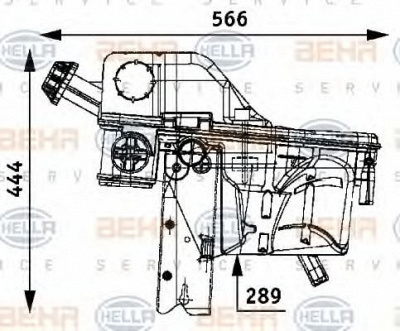 HELLA 8ma376705081 -  Компенсационный бак, охлаждающая жидкость