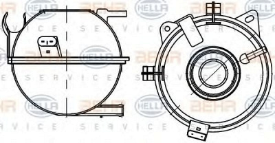 HELLA 8ma376705351 -  Компенсационный бак, охлаждающая жидкость