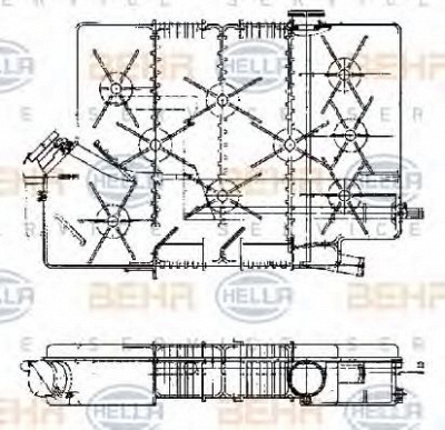 HELLA 8ma376705371 -  Компенсационный бак, охлаждающая жидкость