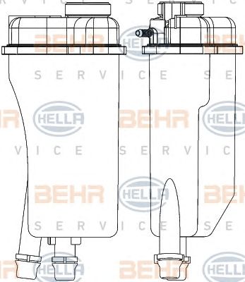 HELLA 8ma376731501 -  Компенсационный бак, охлаждающая жидкость