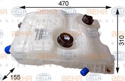 HELLA 8ma376753771 -  Компенсационный бак, охлаждающая жидкость