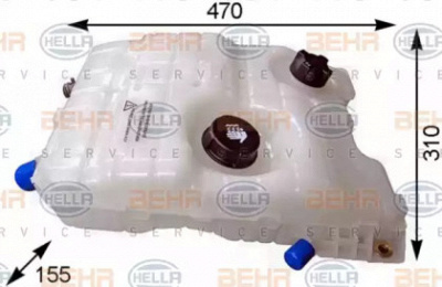 HELLA 8ma376753774 -  Компенсационный бак, охлаждающая жидкость