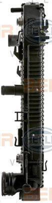 HELLA 8mk376701011 -  Радиатор, охлаждение двигателя