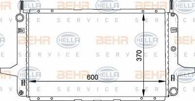 HELLA 8mk376707311 -  Радиатор, охлаждение двигателя