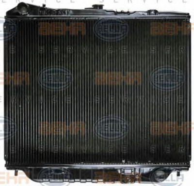 HELLA 8mk376708661 -  Радиатор, охлаждение двигателя