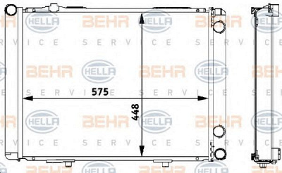 HELLA 8mk376711531 -  Радиатор, охлаждение двигателя