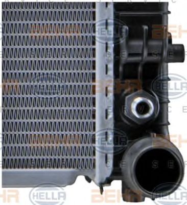 HELLA 8mk376712571 -  Радиатор, охлаждение двигателя