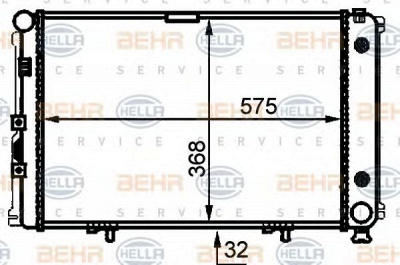 HELLA 8mk376714014 -  Радиатор, охлаждение двигателя
