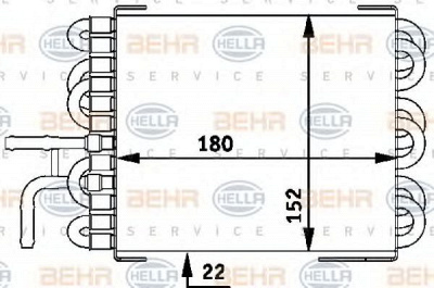 HELLA 8mk376717401 -  Топливный радиатор