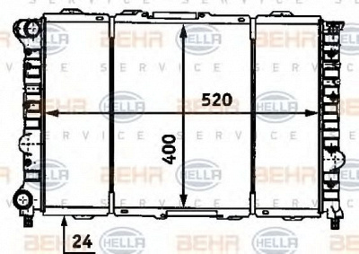 HELLA 8mk376718101 -  Радиатор, охлаждение двигателя