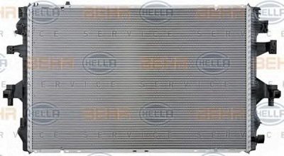 HELLA 8mk376719171 -  Радиатор, охлаждение двигателя