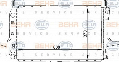 HELLA 8mk376720171 -  Радиатор, охлаждение двигателя