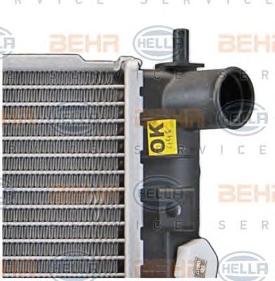 HELLA 8mk376720641 -  Радиатор, охлаждение двигателя