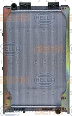 HELLA 8mk376721461 -  Радиатор, охлаждение двигателя