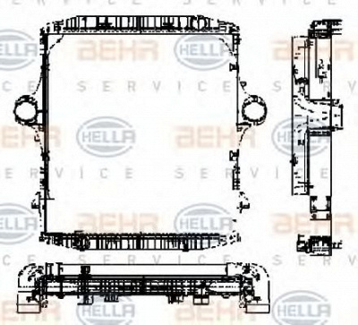 HELLA 8mk376721561 -  модуль охлаждения