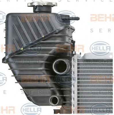 HELLA 8mk376722001 -  Радиатор, охлаждение двигателя