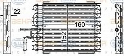 HELLA 8mk376745061 -  Топливный радиатор
