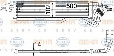 HELLA 8mk376749811 -  Радиатор, охлаждение двигателя