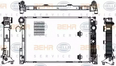 HELLA 8mk376756221 -  Радиатор, охлаждение двигателя