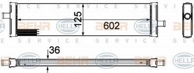 HELLA 8mk376756381 -  Радиатор, охлаждение двигателя