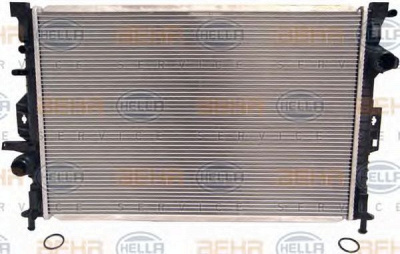 HELLA 8mk376787121 -  Радиатор, охлаждение двигателя