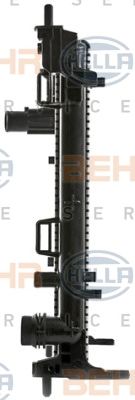 HELLA 8mk376900021 -  Радиатор, охлаждение двигателя