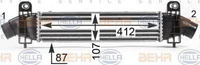 HELLA 8ml376700731 -  Интеркулер