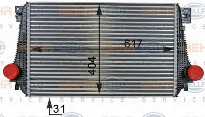 HELLA 8ml376701241 -  Интеркулер