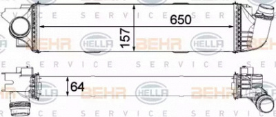 HELLA 8ml376701571 -  Интеркулер