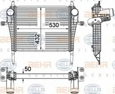 HELLA 8ml376714261 -  Интеркулер
