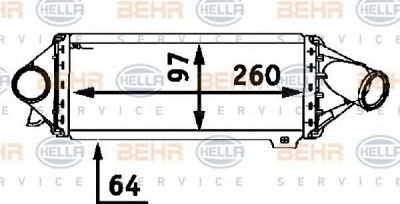 HELLA 8ml376723061 -  Интеркулер