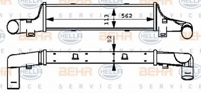 HELLA 8ml376723131 -  Интеркулер