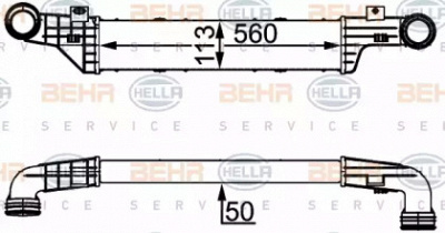 HELLA 8ml376723144 -  Интеркулер